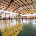 Aula de vôlei em Osaco